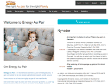 Tablet Screenshot of energyaupair.dk